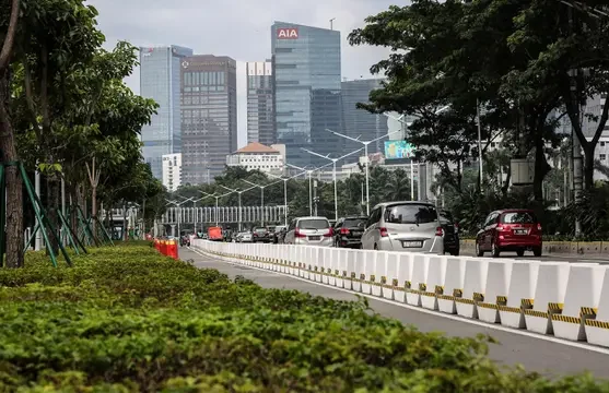 Pemprov DKI Bangun Prasasti di Jalur Sepeda Permanen